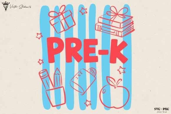Back to School Pre-K SVG PNG – Graphics & Illustrations