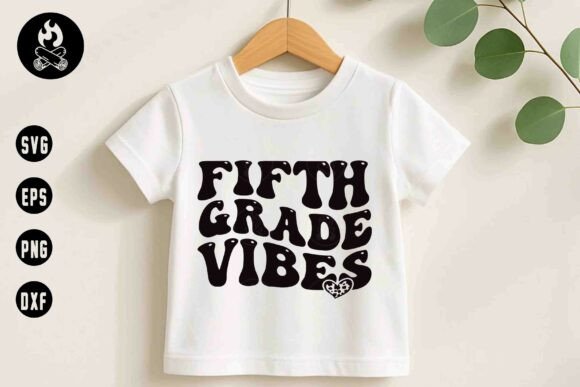 Fifth Grade Vibes SVG Retro Style Graphics