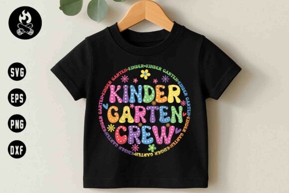 Kindergarten Crew SVG: Graphics for T-Shirt Designs