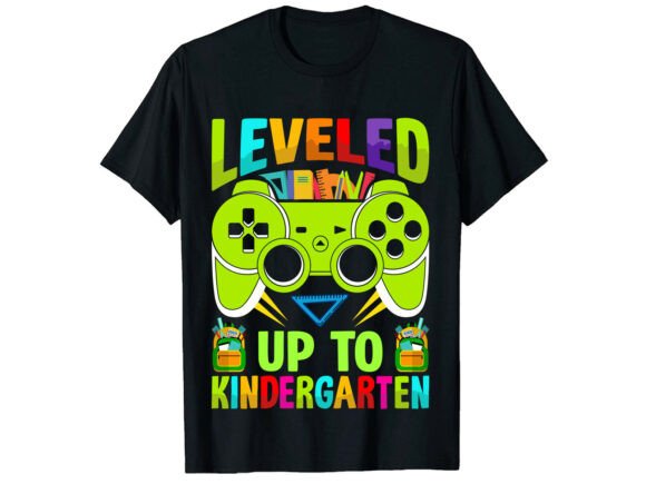 Leveled Up to Kindergarten SVG T-Shirt Graphics