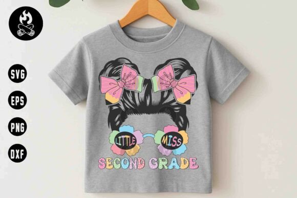 Little Miss Second Grade SVG Graphics