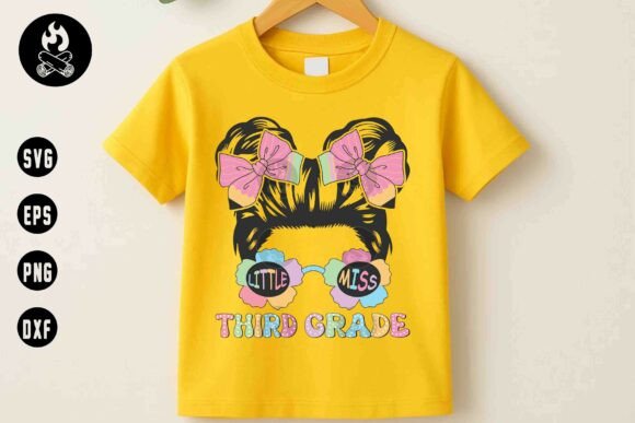 Little Miss ThirdGradeSVG, Trendy School