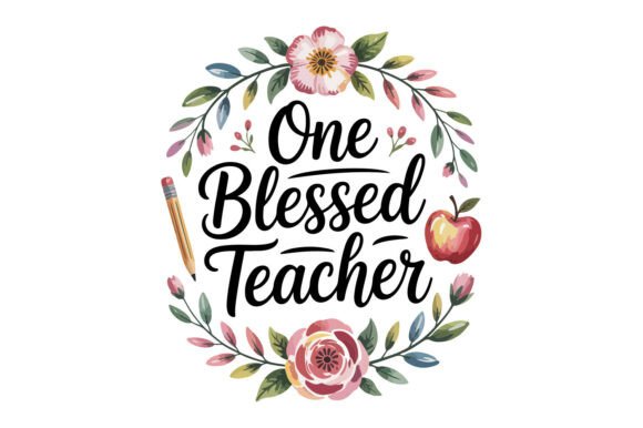 One Blessed Teacher SVG T-shirt Design