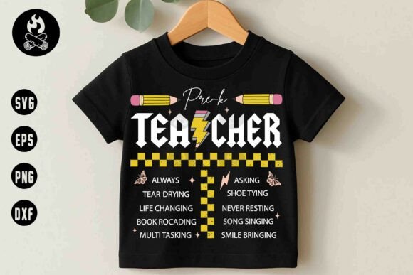 Pre-K Teacher SVG, Teacher Gift SVG