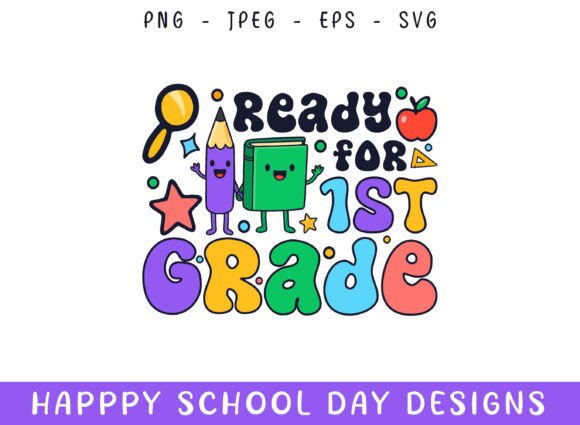 Ready First Grade Kindergarten School Graphics and Crafts