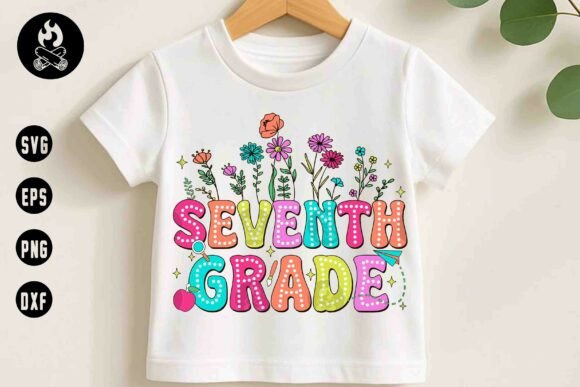 Seventh Grade SVG, Colorful School SVG
